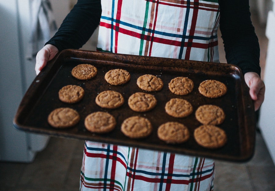 Baked biscuits for bake sale